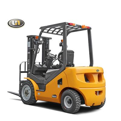 China 3 Ton Car Lift Hydraulic Diesel Mini Manual Forklift 3000kgs for sale