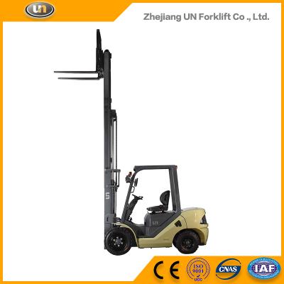 China 5.5m Technology Diesel Forklift 3000kg Brake Distributor 3 Ton Wide View Mast for sale