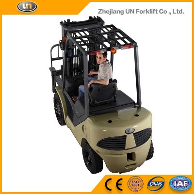 China Factory Price 4.0T Isuzu Diesel Engine Hydraulic Cylinder Forklift Two Stage Wide Mast View for sale