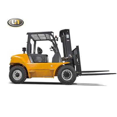 China UN 5.0 Ton Diesel 2 Stage Forklift With Diesel Engine Two Stage Wide View Mast for sale