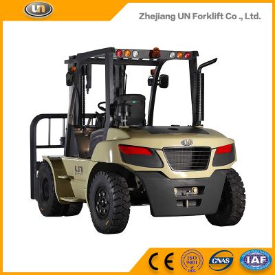 China Cargo Loading 10 Ton Heavy Duty Manual Diesel Engine Forklift Two Stage Wide View Mast for sale