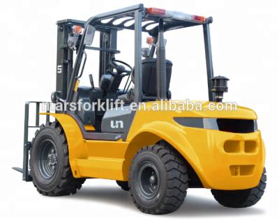 China 3 ton rough terrain forklift with 3000kg chinese engine for sale