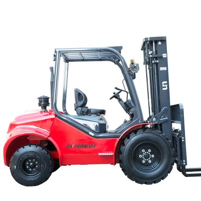 China Other Rough Terrain 3.5 Ton Diesel Forklift Truck 2WD for sale