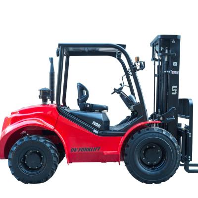 China Other Forklift 2.5 Ton Diesel Forklift Truck 4x4 Forklift Rough Terrain for sale