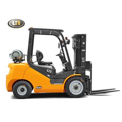 China LPG Forklift 3.5ton Gasoline Powered Engine Nissan K25 3500KG for sale