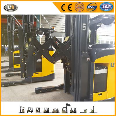 China 1.5 Ton Sit-on Electric Scissor Forklift Reach Truck 920*120*35mm for sale