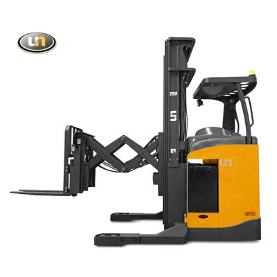 China New 1.5 Ton FBK15-AZ1 Lift Mini Double Scissor Electric Reach Truck 920*120*35mm for sale