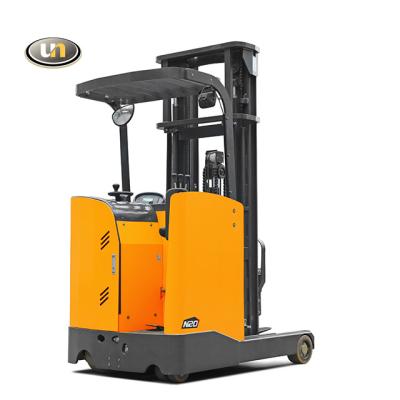 China Flexible Stand 2.0ton Reach Truck Electric Forklift 1070*120*40mm for sale