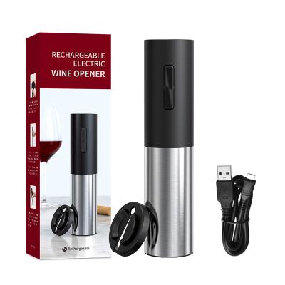 China Home Party Barware Bar Accessories Top Seller Custom Automatic Corkscrew Secura Electric Wine Opener Set With Charger Usb Rechargeable for sale