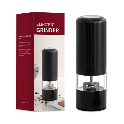 China Sustainable Wholesale Mill Automatic Battery Operated Electric Salt Grinder ABS Pepper Grinder 1 Pack for sale