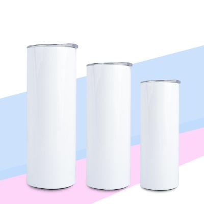 China Viable USA Warehouse Sublimation Blank 20oz Stainless Steel Straight Tumbler Cup Double Wall Vacuum Insulation Mug With Straw for sale