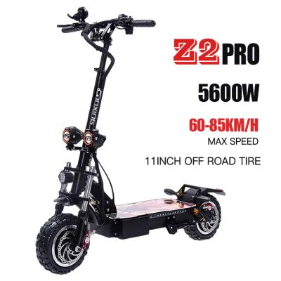 China Best saleing 11inch unisex 60v 30ah 5600w e off road electric scooter 111km cross country for sale