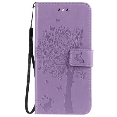 China Unique Embossed Leather Cat and Tree Wallet Cases For Nokia 3.1 3.2 4.2 8.1 7.2 x71 7.11 plus 9 Pure View Coque Back Cover A6505 for sale