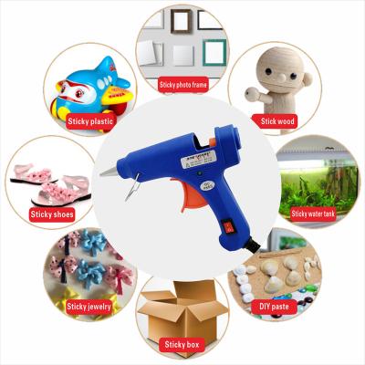 China Unrated Blue 20w Mini Electric Hot Melt Glue Gun for 7mm Glue Gun Sticks for sale