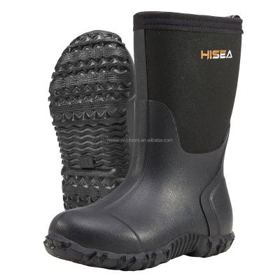 China Waterproof Insulative Kids Mid-Calf Rain Boots Insulated Youth Wellies For Kids for sale