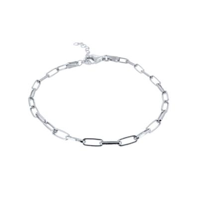 China High Quality Gold Minimalist Platinum Plated Sterling Silver Fashion Simple Jewelry Chain Bracelet For Women for sale