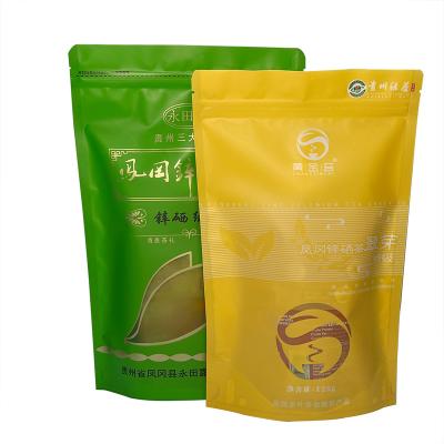 China Custom Logo Digital Printing Stand Up Package Bag Aluminum Foil Teabag Zip Lock Bag Moisture Proof Ziplock Bag for sale