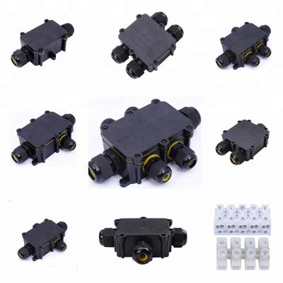 China 94V-2 outdoor ip68 TUV grade 4 way cable junction box nylon electrical waterproof ip68 gland gland for led light for sale