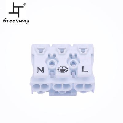 China Hot Sale Power Greenway 3 Way Corner Connector 863 Connector 3 Pole Wire Connector Plastic for sale