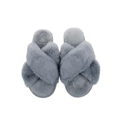 China Fashion Trend Real Fur Sandals Slider Slippers Wholesale Anti-skid Warm Indoor Home Slippers for sale