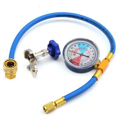 China Universal R134a Refill R12 R22 R134a Refrigerant Gas Refrigerant Gas Refill R12 R22 R134a Refrigerant Gas Refill Hose Air Conditioner Refrigerant Gas Treatment Open Gauge Universal for sale