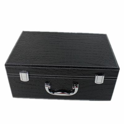 China Luxury Crocodile Leather Texture Storage Box PU Display Packaging Box Luxury Leather Wholesale for sale