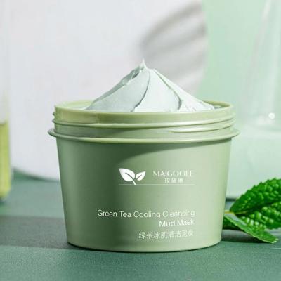 China Moisturizer Skin Care Product Green Tea Scrubbing Clay Face Mud Mask Organic Solid Cleansing Facial Stick OEM/ODM For All Skin Types for sale