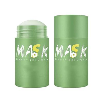 China Nourishing Organic Green Tea Custom Cleansing Mask/VitaminMask Facial Clay Mud Solid Green Tea Mask Stick for sale