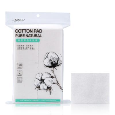 China Makeuo Solvent Cleansing Soft Cosmetic Face Pads Cleaning Pads 100% Pure Cotton Square Makeup for sale