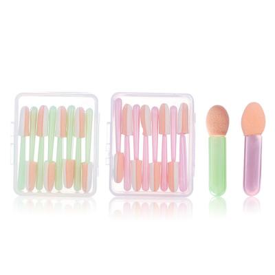 China Angular Blush 8 Pcs Wholesale Makeup Tools Mini Eyeshadow Brush Set Private Label 3320 for sale