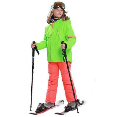 China Winter Anti-UV Cheap Pink Blue Sale Kids Roll Up Warm Ski Suit Breathable Sportswear Waterproof Windproof Snow Thermal Coat for sale