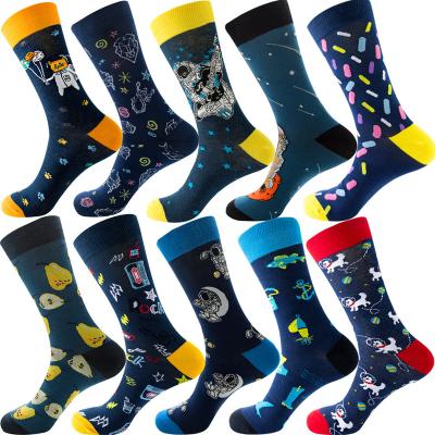 China Sporty High Quality Nice Long Tube Compression Custom Design 3d Printing Boy Graphic Sublimation Fancy Mens Stockings Empty Socks for sale