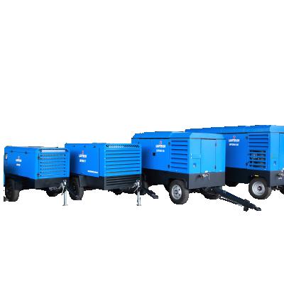 China LUY1120-10 lubricated 118kw 10bar 12m3/min portable screw air compressor machine equipped with Yuchai engine factory for sale