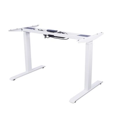 China Electric Motor High Quality Freestanding Flexible Double Height Adjustable Desk (Height) Stand Up Desks for sale