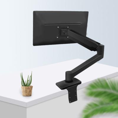 China Aluminum Desk Arms Monitor Support Shock Absorber Arm 360 Rotatable Vesa Mount Monitor For 17 To 32 Inch Screens for sale