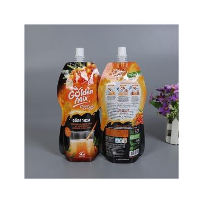 China Low Price Juice Plastic Bag Food Packaging Moisture Proof Bag With Suction Spout for sale