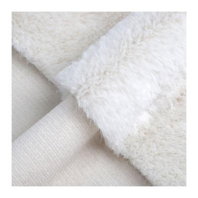 China Anti-Static 2023 New Custom Breathable Plush 100% Polyester United Chenille Faux Rabbit Fur Fleece Fabric Without Bond for Women Dress for sale