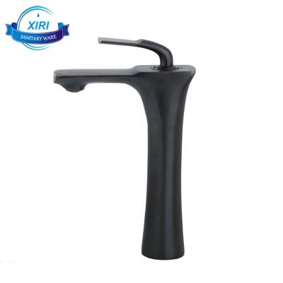 China New Contemporary Wholesale Retail Toilet Basin Mixer Taps Brass Black Deck Mounted Bathroom Sink Faucet XR959 for sale