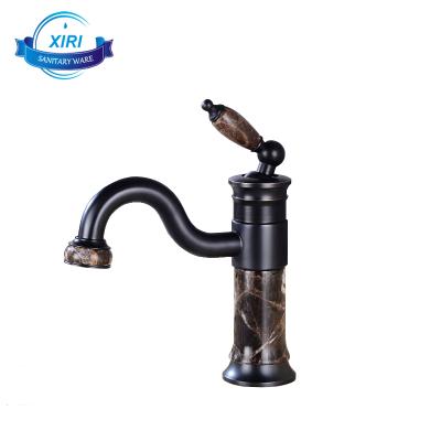 China Traditional Single Handle GLOBE Brass Basin Faucet For Bathroom Hot And Cold Water Deck Mounted XiRi-8711 for sale