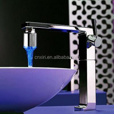 China Contemporary Automatic Change ABS Color Temperature Control LED Plastic Basin Faucet AGR-F002C for sale