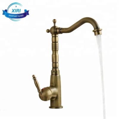 China Wholesale CLASSIC Antique Copper Kitchen Sink Faucet Cheap Brushed Kitchen Faucets 8103 for sale