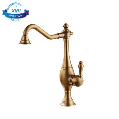 China CLASSIC creative new arrival kitchen sink antique brass mixer tap XR8044 for sale