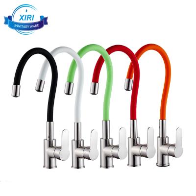 China Faucets New Arrival Thermostatic Kitchen Faucet Pull Out Sink Flexible Nickel Brushed Mixer Tap XR6643 for sale