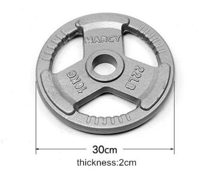 China dia50mm hammertone gray weight plates plate with Three grip handles for sale