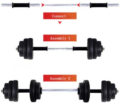 China china manufacture factory  black cement dumbbell set for sales for sale