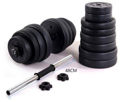 China full weight export quality  black cement dumbbell set for sales for sale