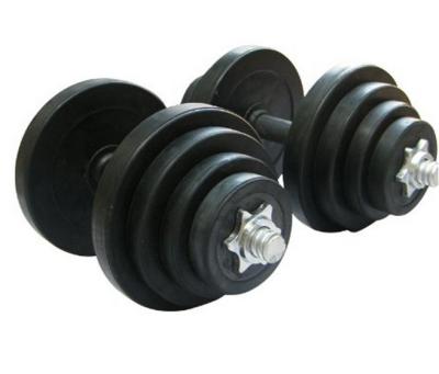 China top sell black cast iron rubber coated cheap dumbbells for sales for sale