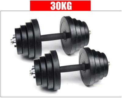 China 10kg 15kg 20kg 25kg 30kg black cast iron rubber coated cheap dumbbells for sales for sale