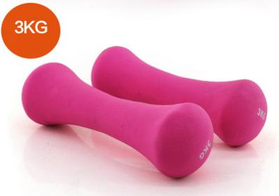 China red pink blue purple green Bone Shaped women and children vinyl hand weight dumbbell for sale