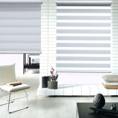 China Day And Night Shades Minimalist Smart Motorized Zebra Blinds Zebra Blinds For Windows for sale